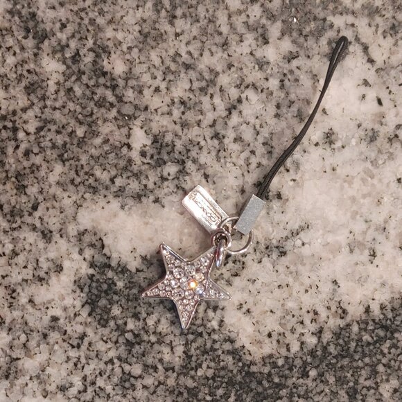 Coach Key Chain Bag Charm, Phone Attachment - Vintage - Twinkle Star - Picture 5 of 15